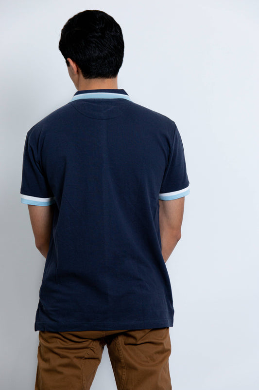 Solid Pique Polo With Tipping Collars  Mustard