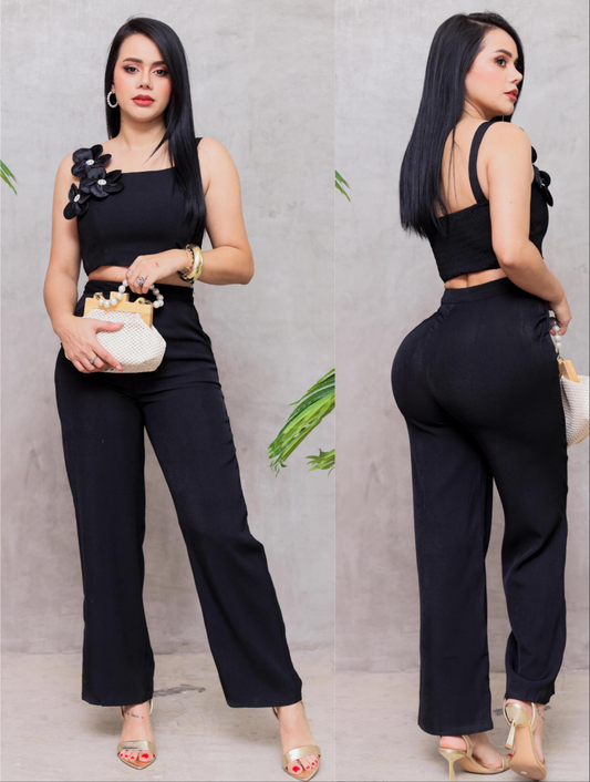 Silva Pant Set  - Black