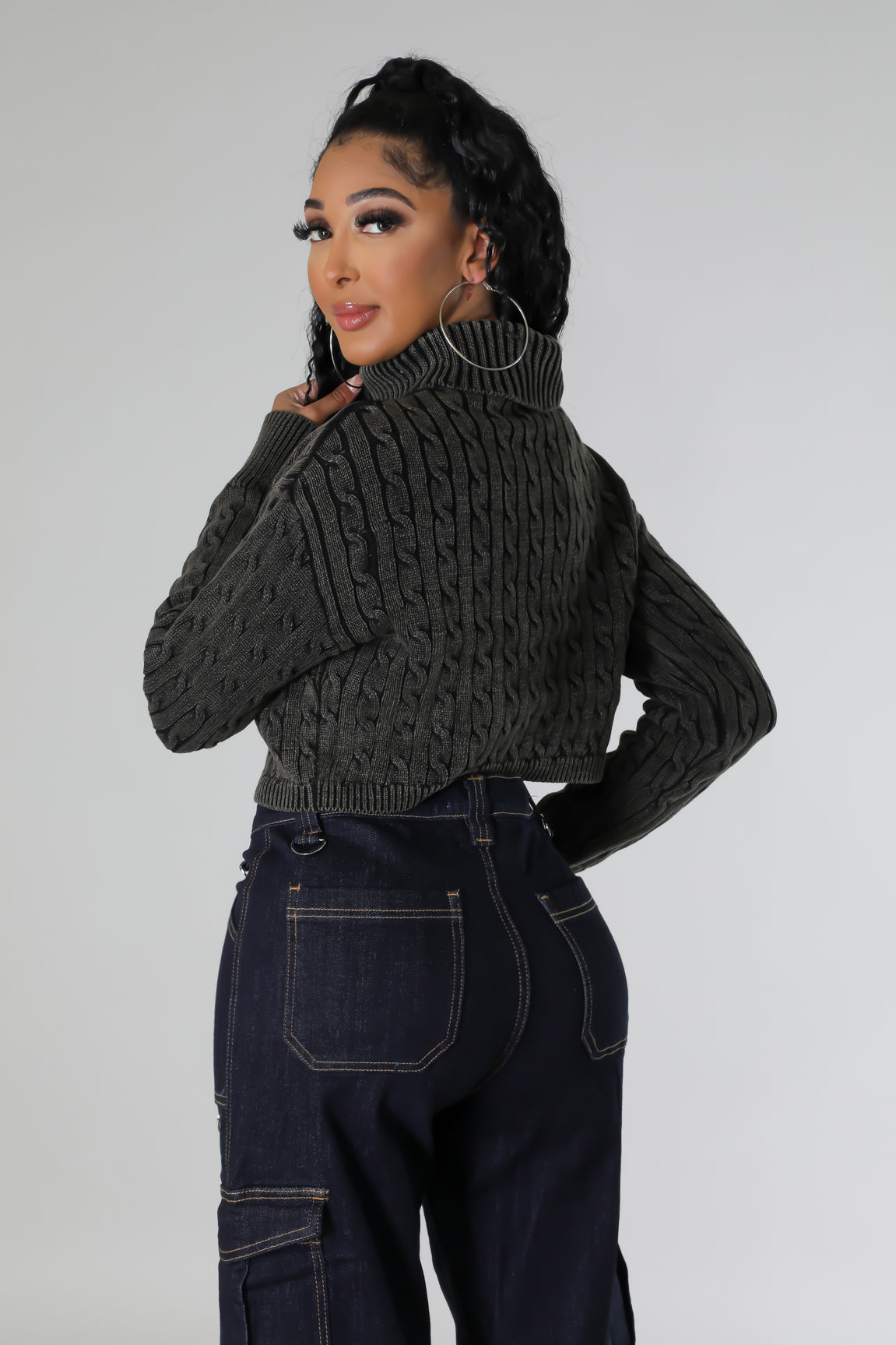 Staying Cozy Sweater - Black