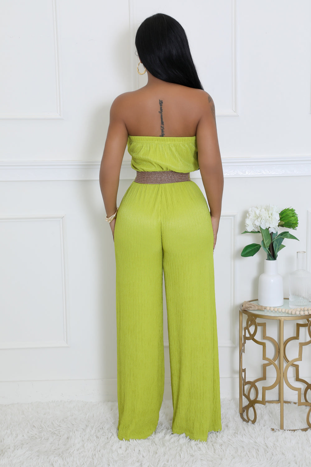 Day Time Jumpsuit -  Lime