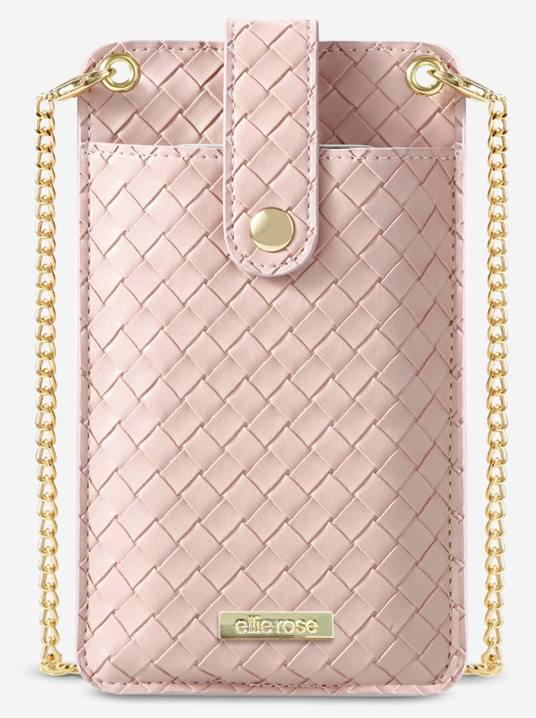 Crossbody Phone Bag with Rfid Blocking Lining - Blush