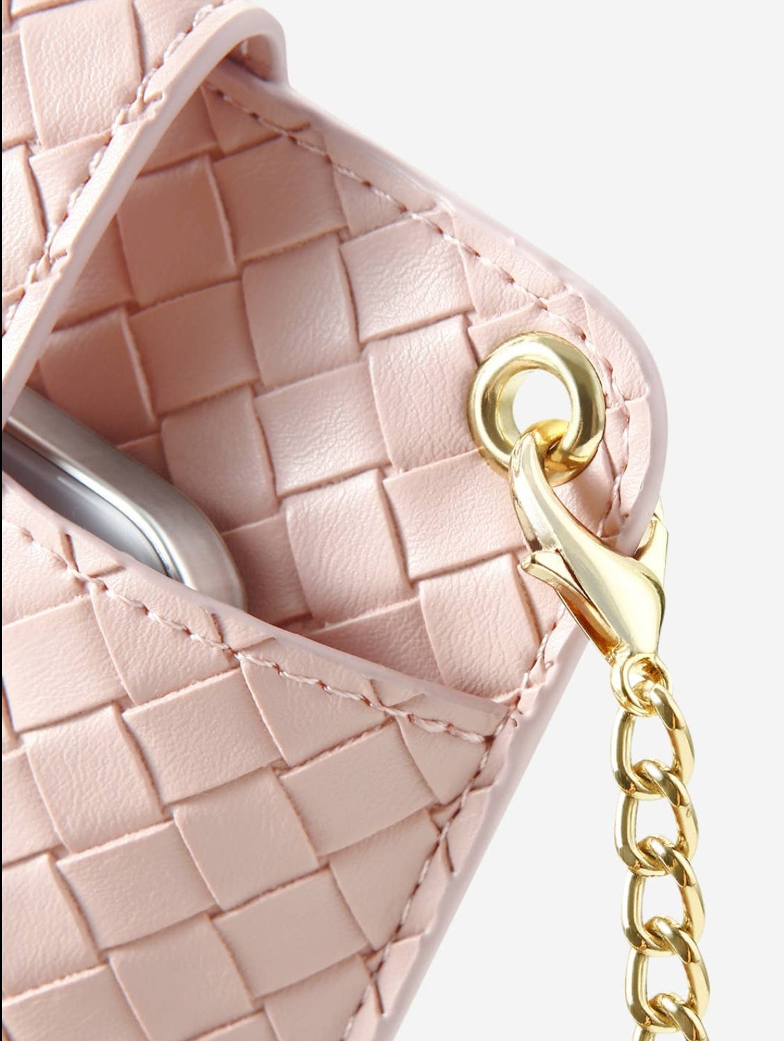 Crossbody Phone Bag with Rfid Blocking Lining - Blush