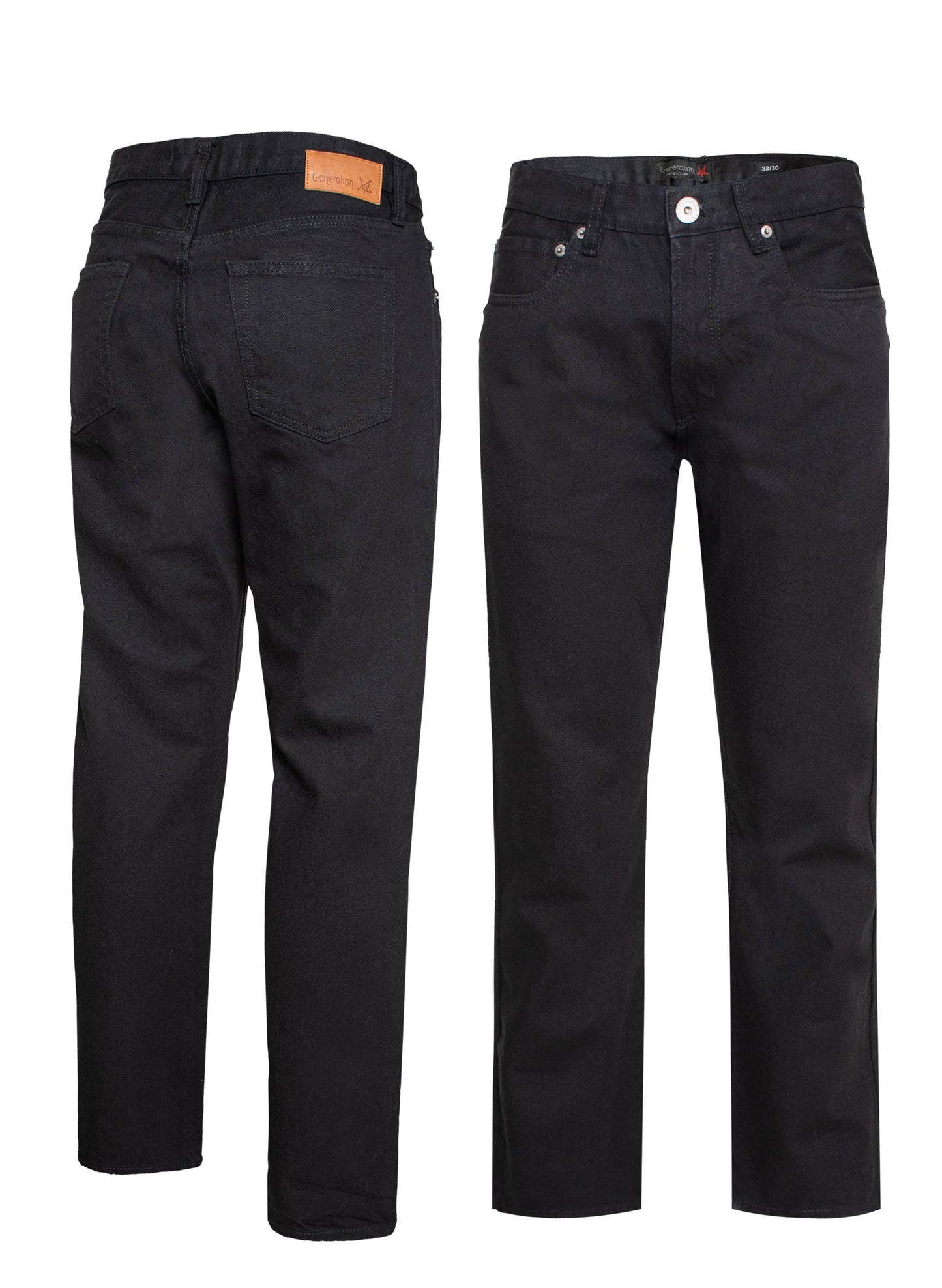 Men's Straight Leg Denim Jeans (HF-5010): MSB / 32