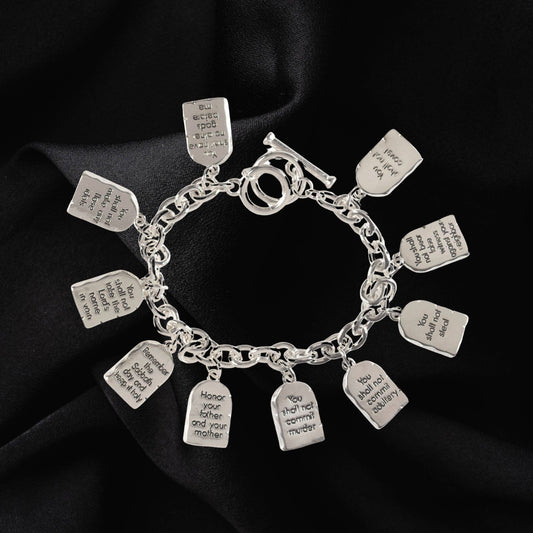Bracelet 10 Commandments Oval Links