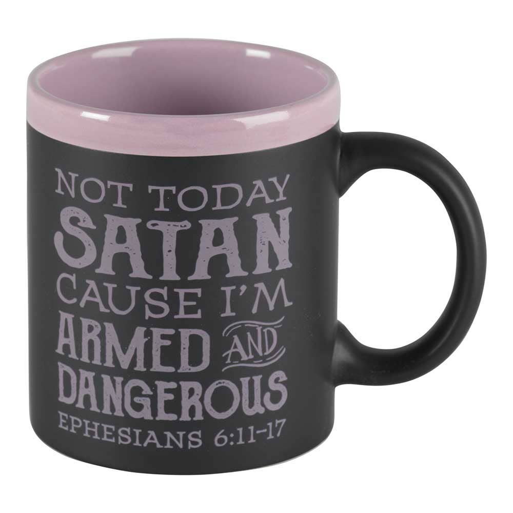 Not Today Satan Stoneware Mug 11 oz