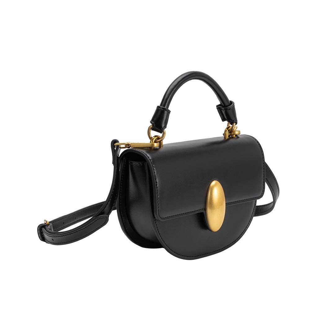 Esther Black Recycled Vegan Crossbody Bag Pre-Order 1/28