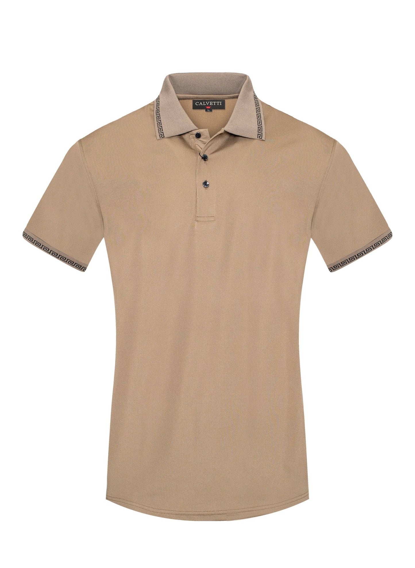 MEN'S COTTON/POLY FANCY POLO SHIRT