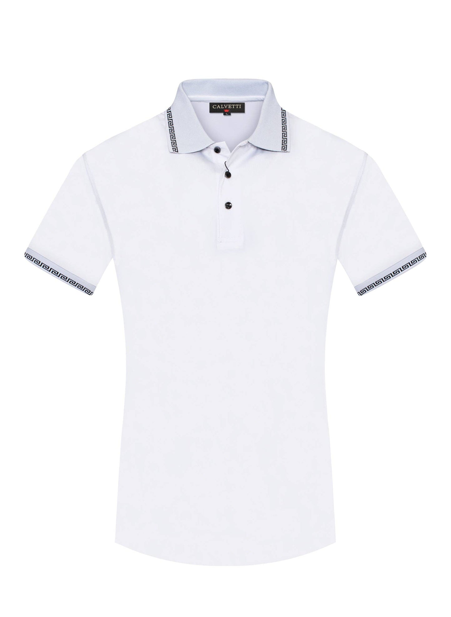 MEN'S COTTON/POLY FANCY POLO SHIRT