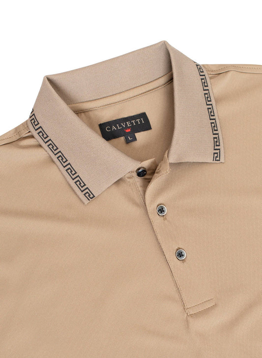 MEN'S COTTON/POLY FANCY POLO SHIRT