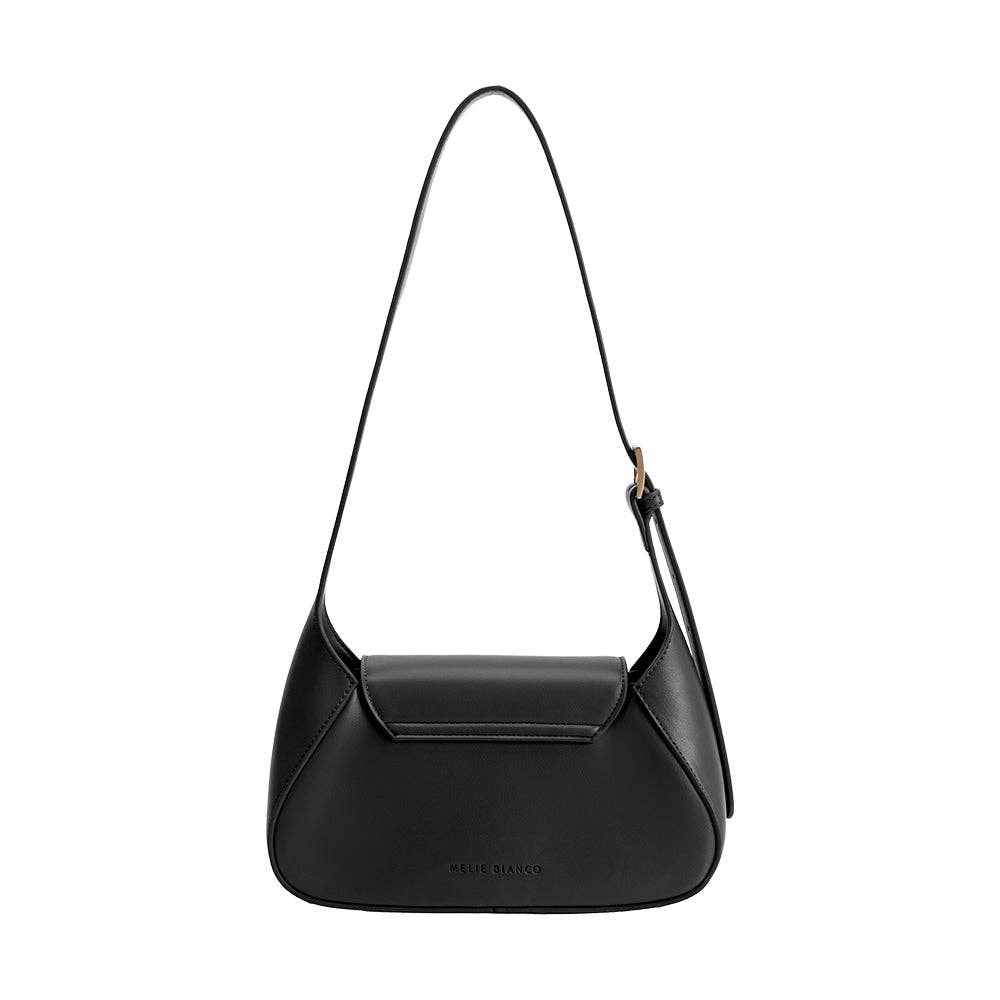 Melody Black Recycled Vegan Leather Shoulder Bag