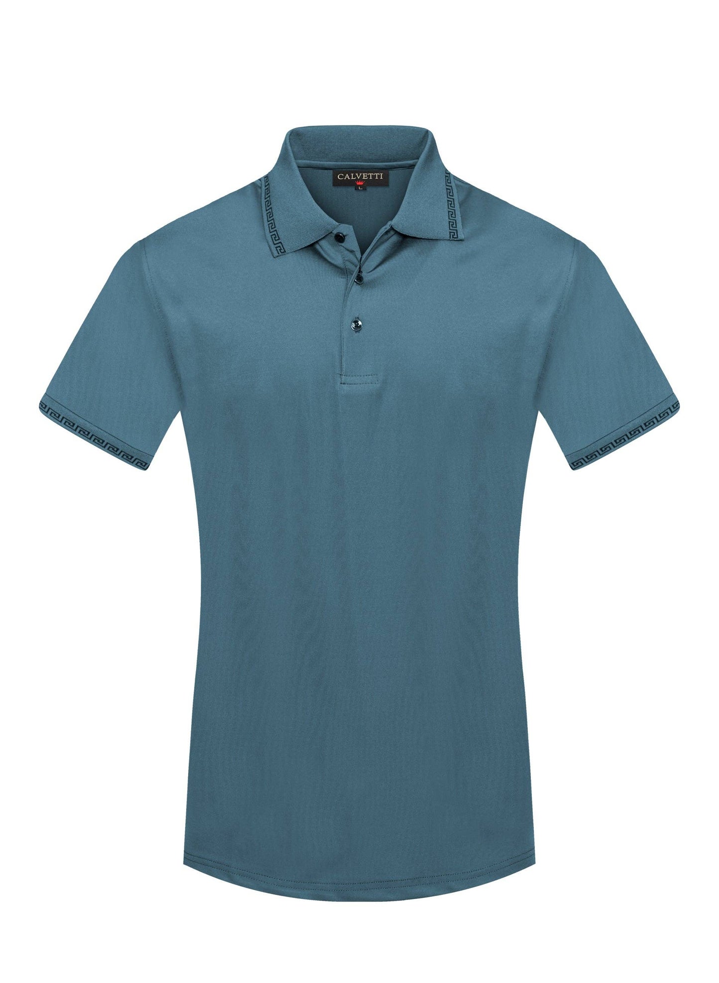 MEN'S COTTON/POLY FANCY POLO SHIRT