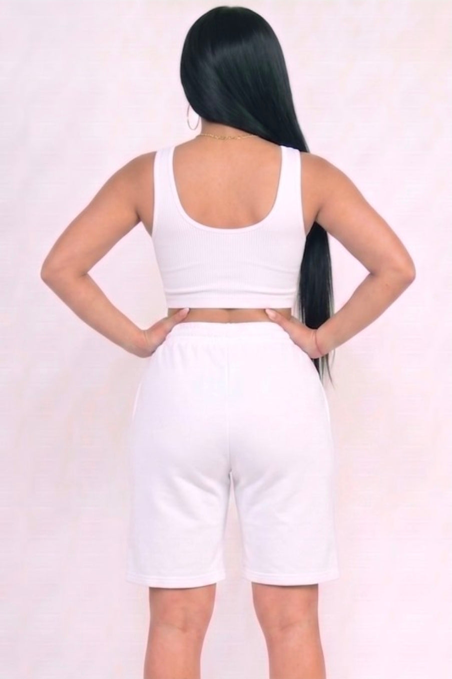 Cozy Movie Nights Shorts  - White