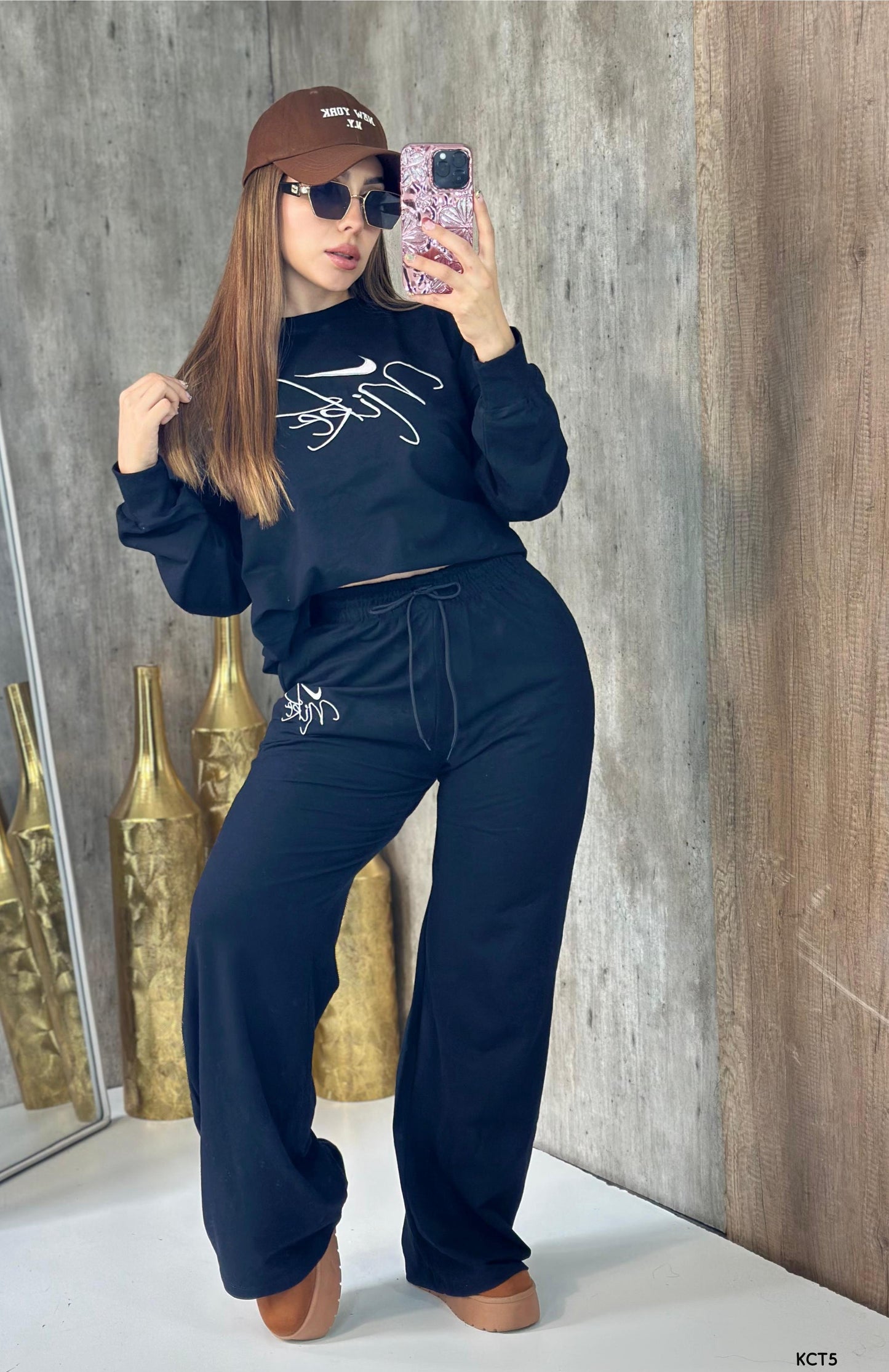 Good Vibes Pant Set - Black