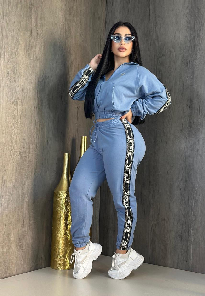 Weekend Hangout Pant Set  - Blue