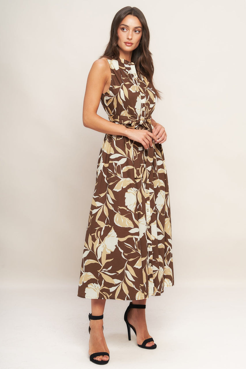 Elegant Bloom Midi Dress