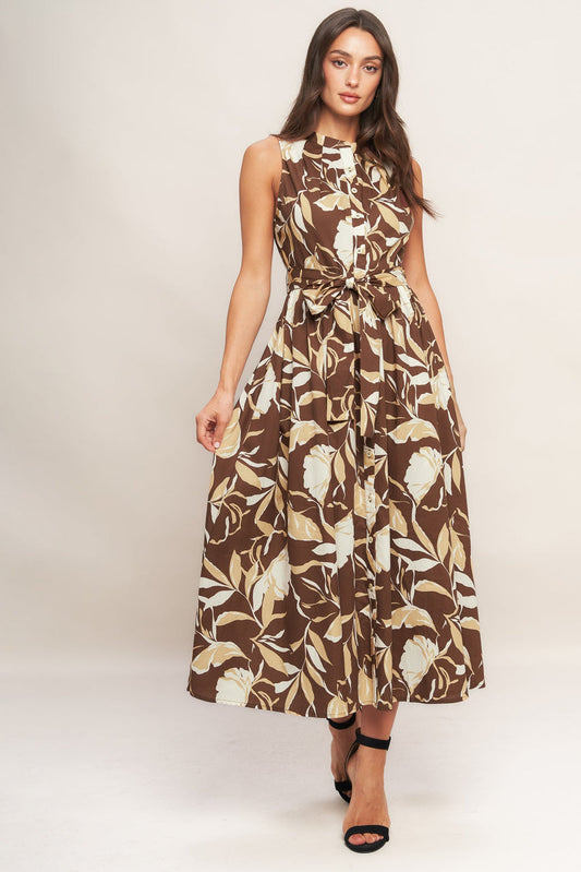 Elegant Bloom Midi Dress