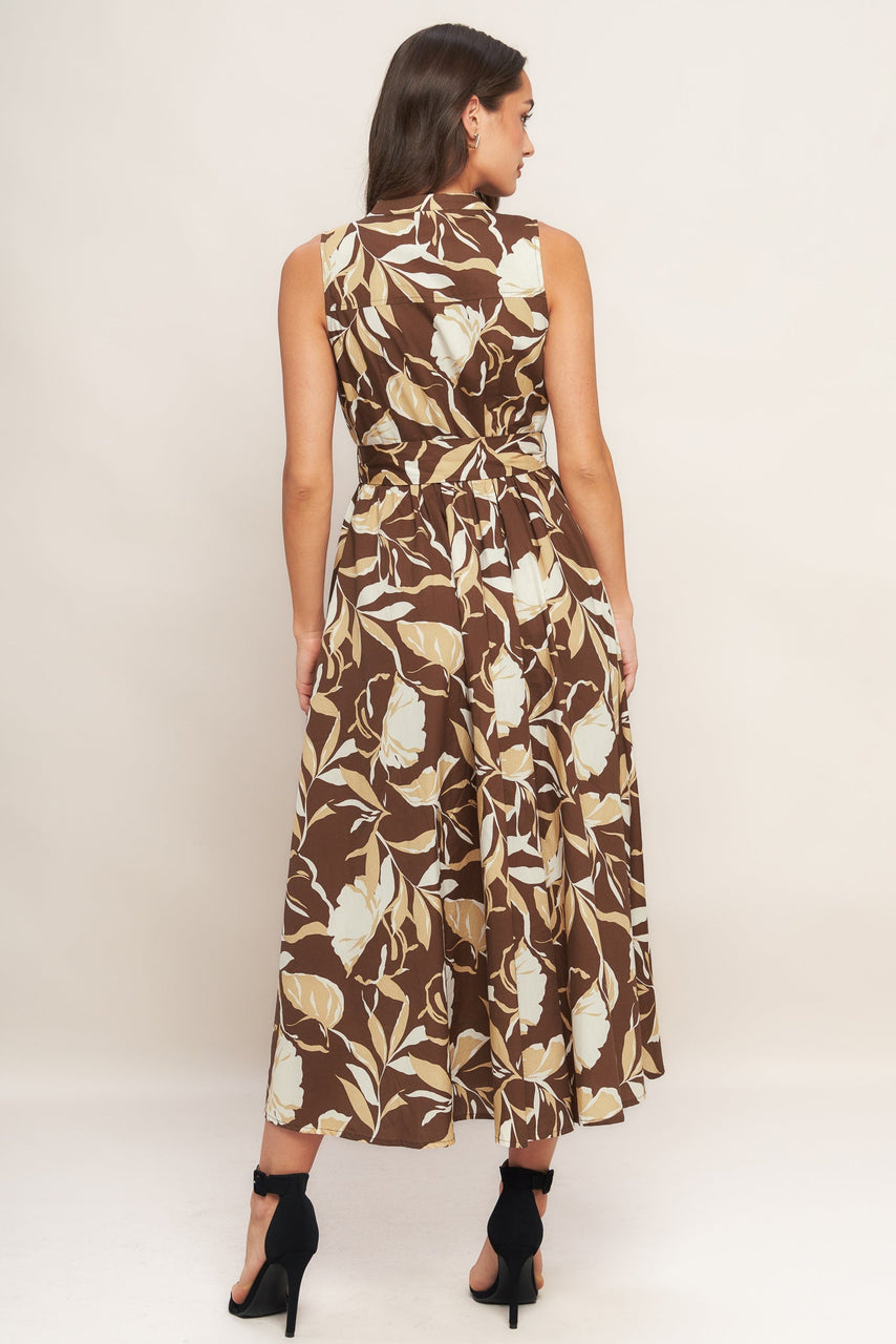 Elegant Bloom Midi Dress