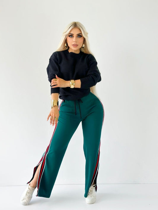 Vittola Pants- Green/Red