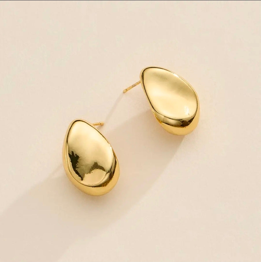 Teardrop Stud Earrings