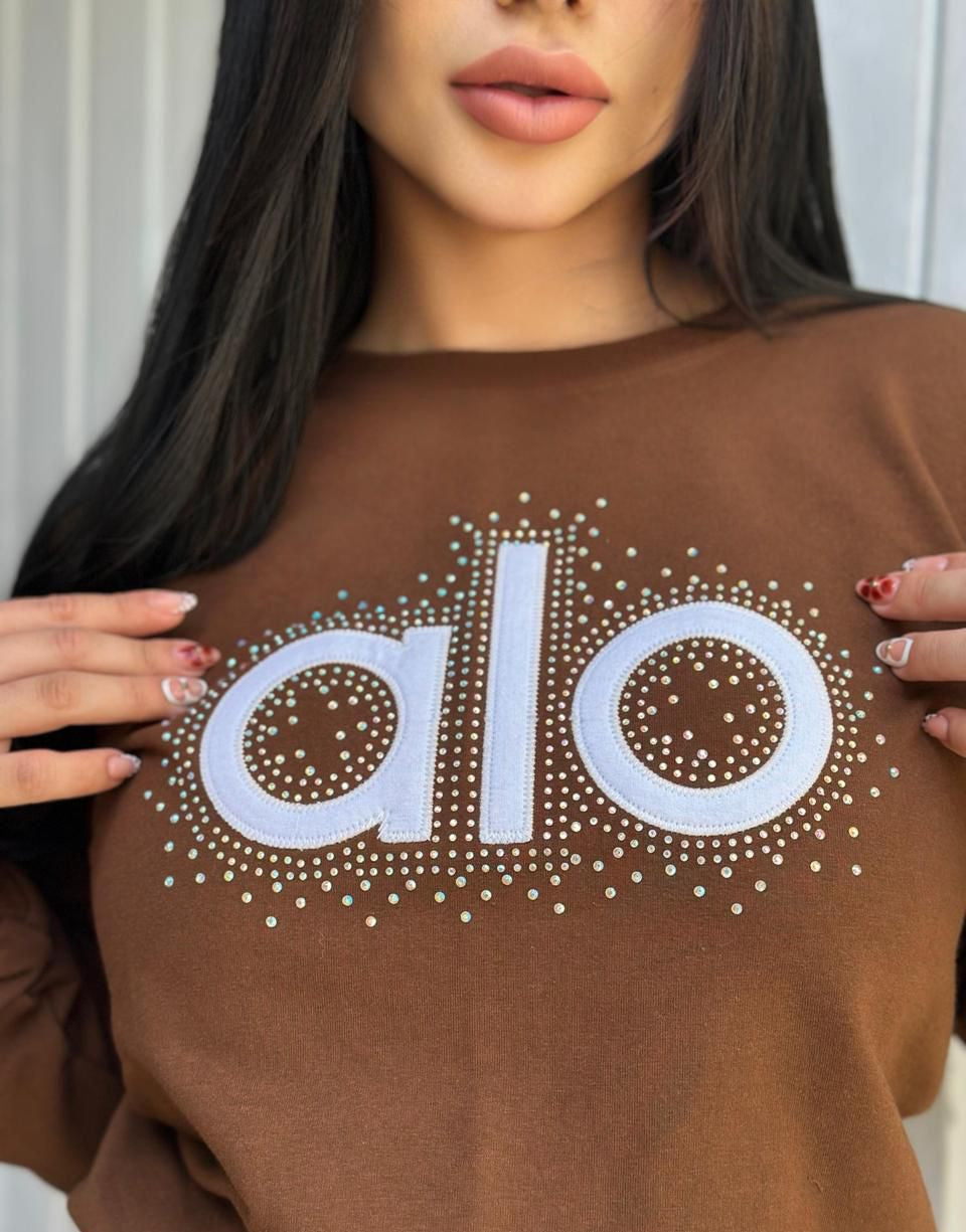 Diamond In The Sky Pant Set - Brown