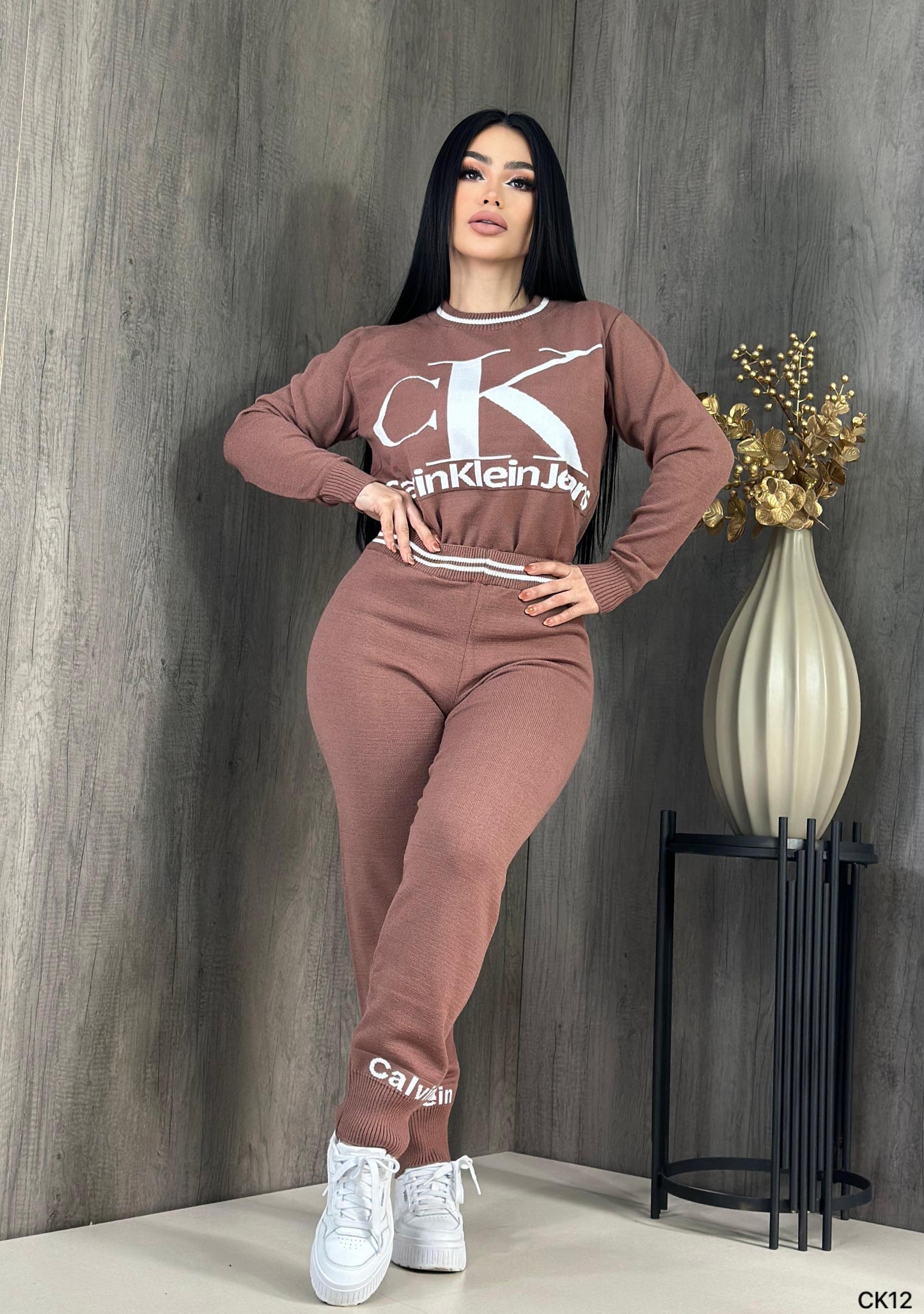 CK Pant Set - Brown