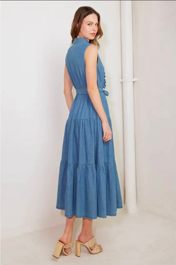 Rosie Denim Midi Dress