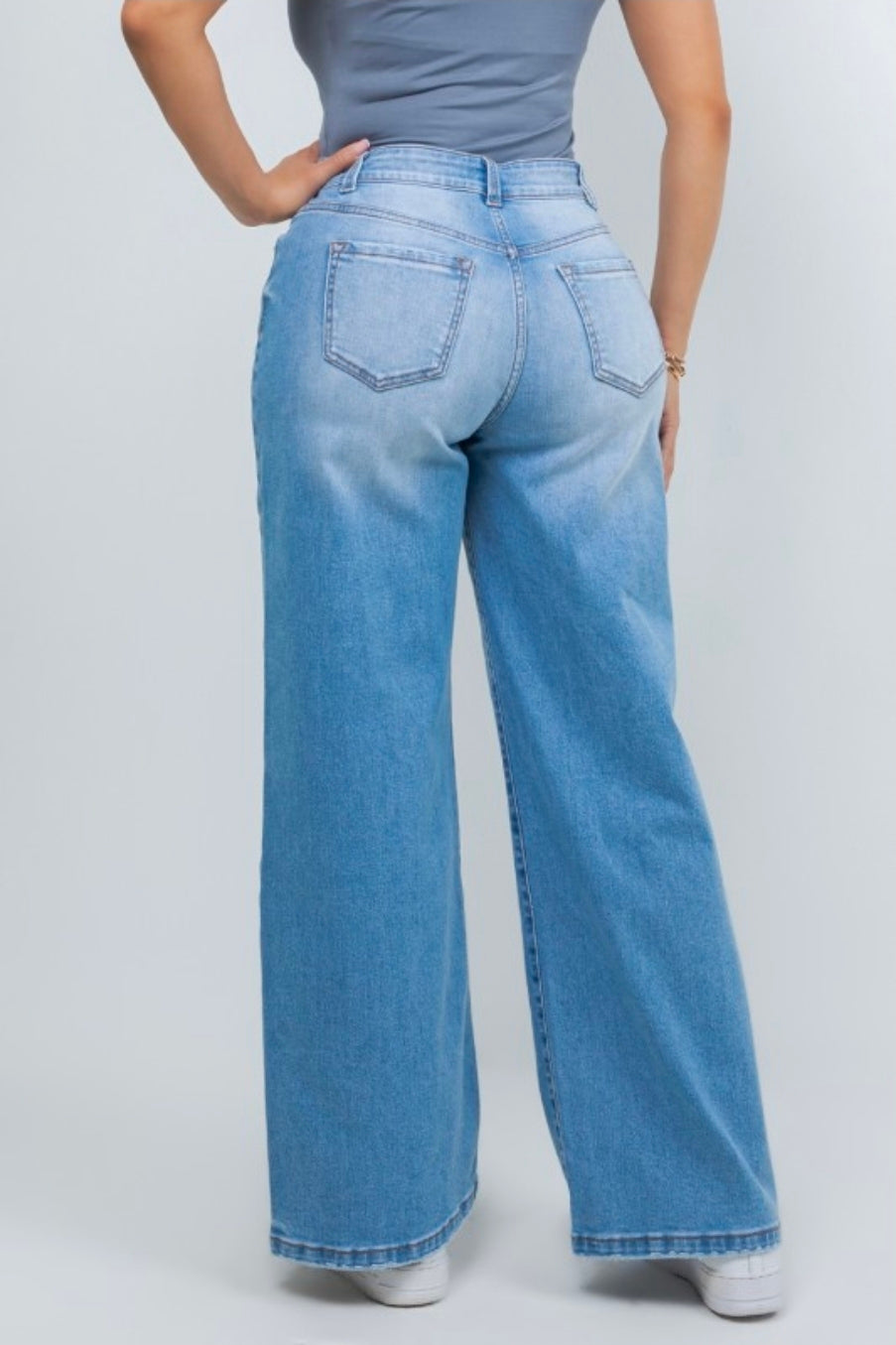 Jr Baggy Wide Leg Jeans
