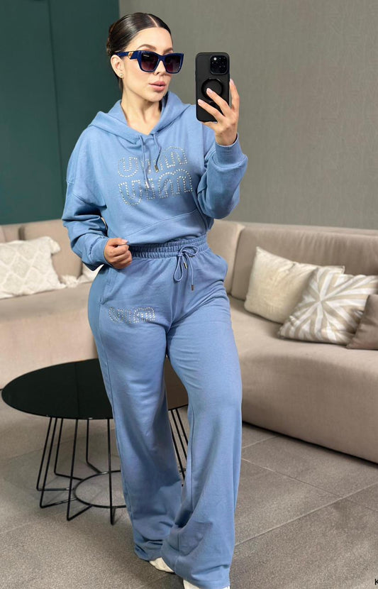 Mia Mia Pant Set  - Blue