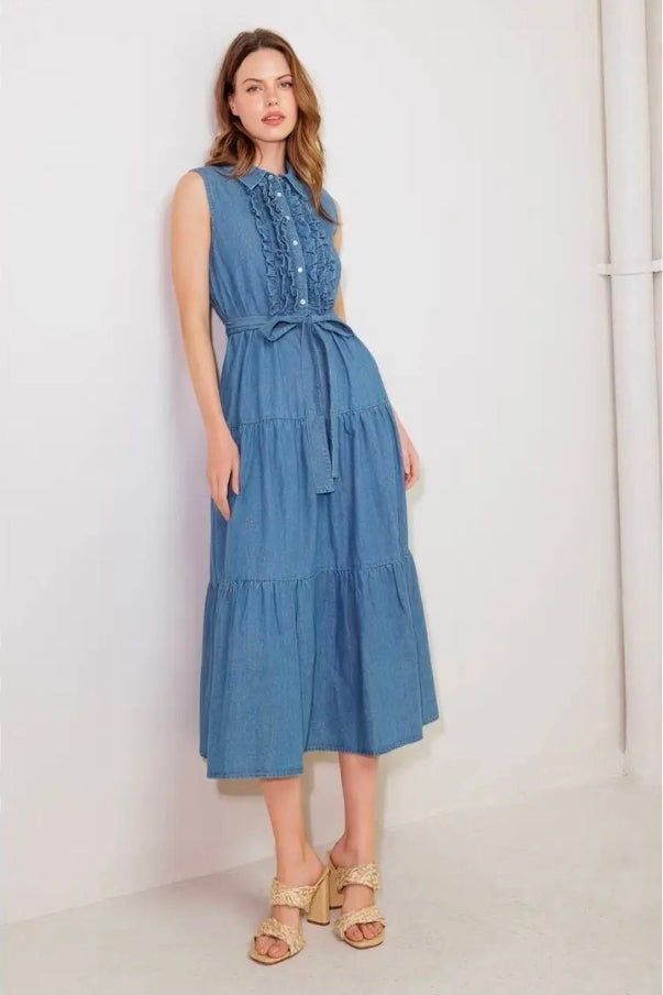 Rosie Denim Midi Dress