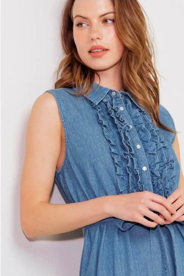 Rosie Denim Midi Dress