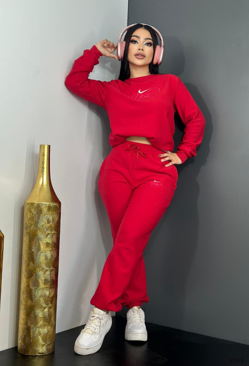 Nicki Pant Set  - Red