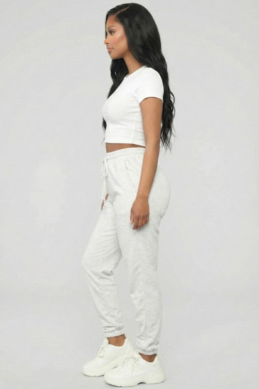 Long Weekend  Joggers - Heather Grey