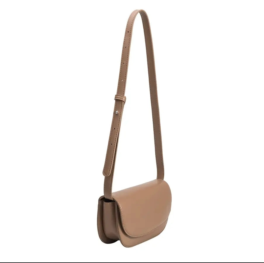 Inez Taupe Recycled Vegan Shoulder Bag