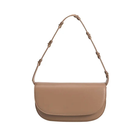 Inez Taupe Recycled Vegan Shoulder Bag