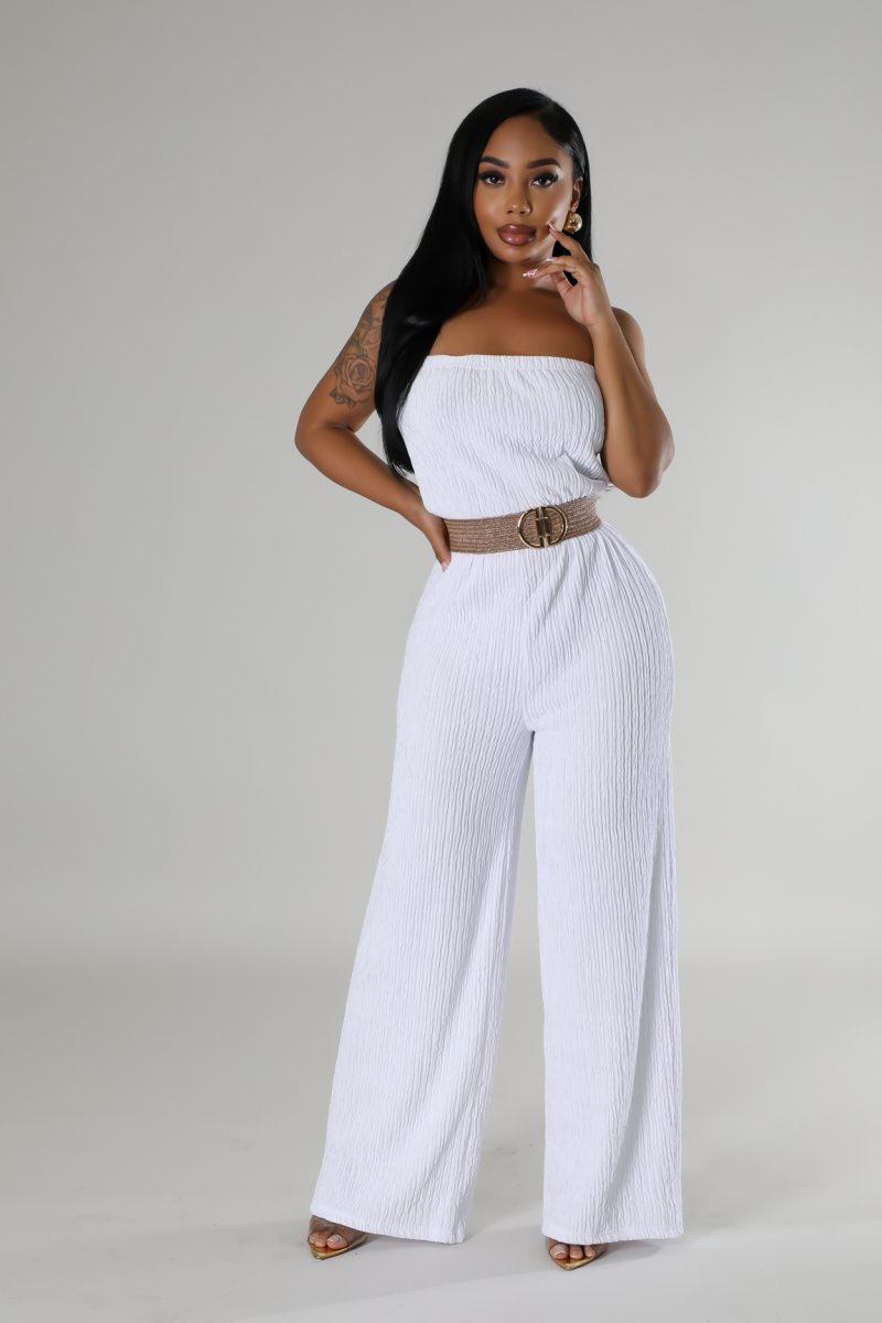 Day Time Jumpsuit  - White