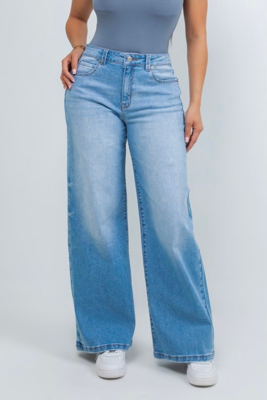 Jr Baggy Wide Leg Jeans