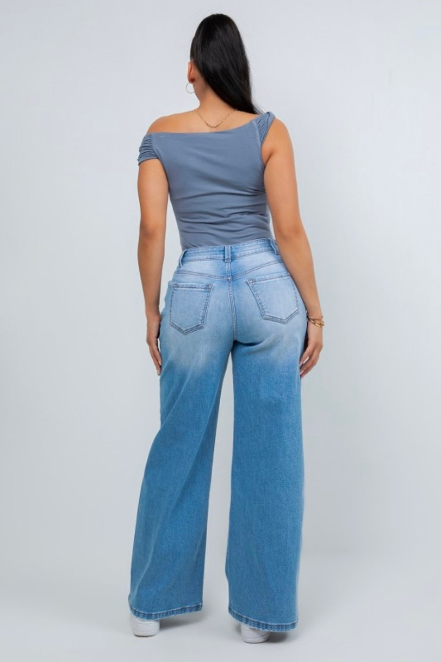 Jr Baggy Wide Leg Jeans