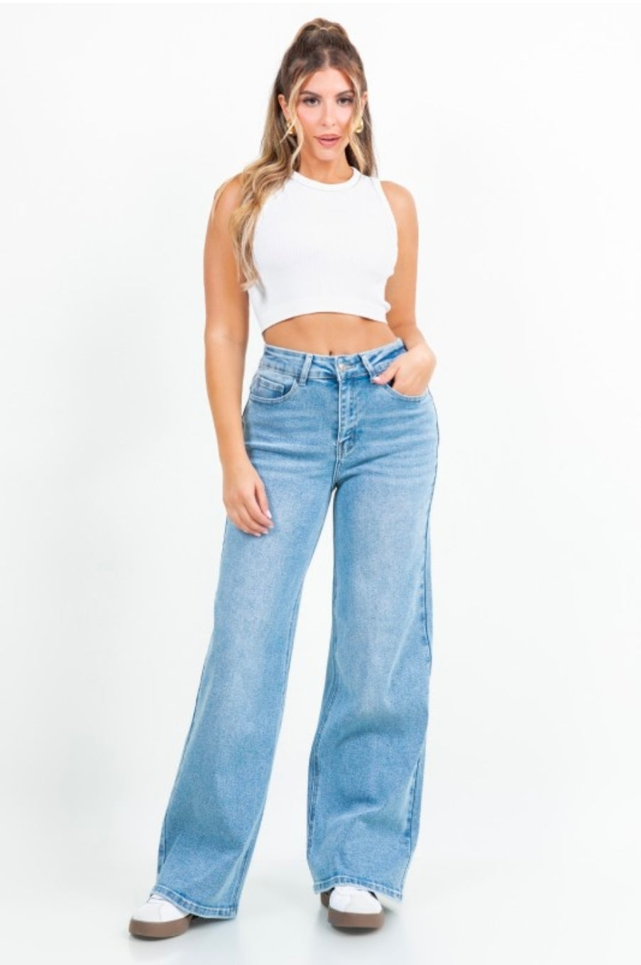 Baggy Fit Jeans - Light Blue