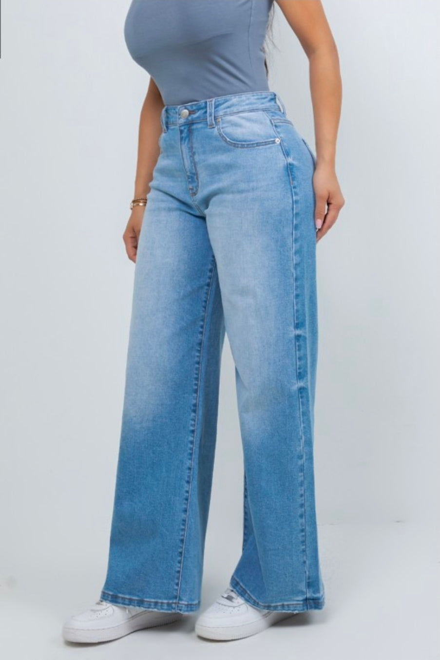 Jr Baggy Wide Leg Jeans