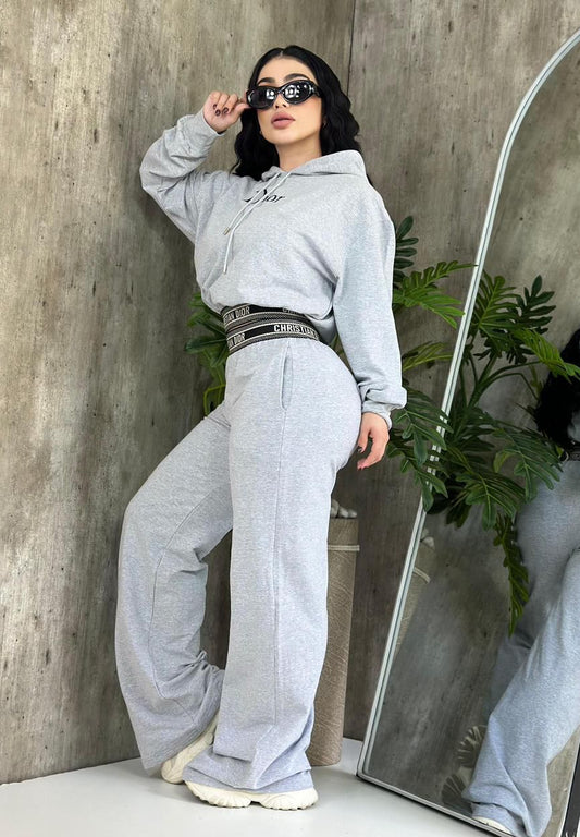 Did it again Pant Set - Gray