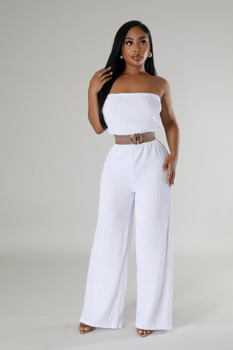 Day Time Jumpsuit  - White