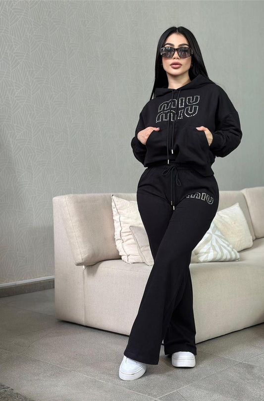 Mia Mia Pant Set - Black