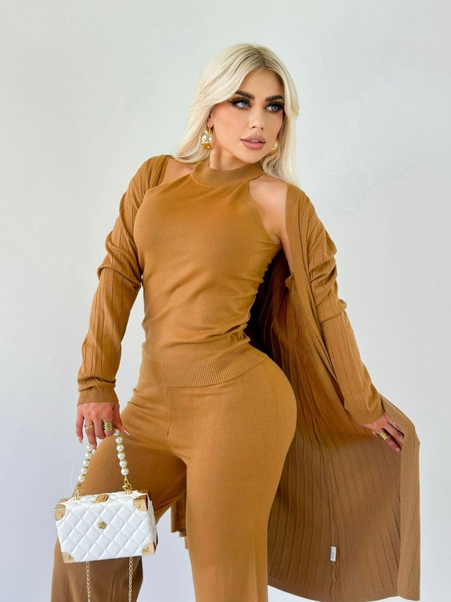 Just Beautiful 3 Piece Set - Camel