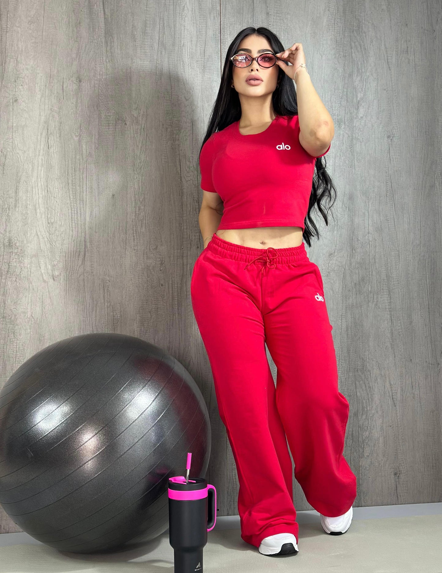 Great Moments Pant Set  - Red