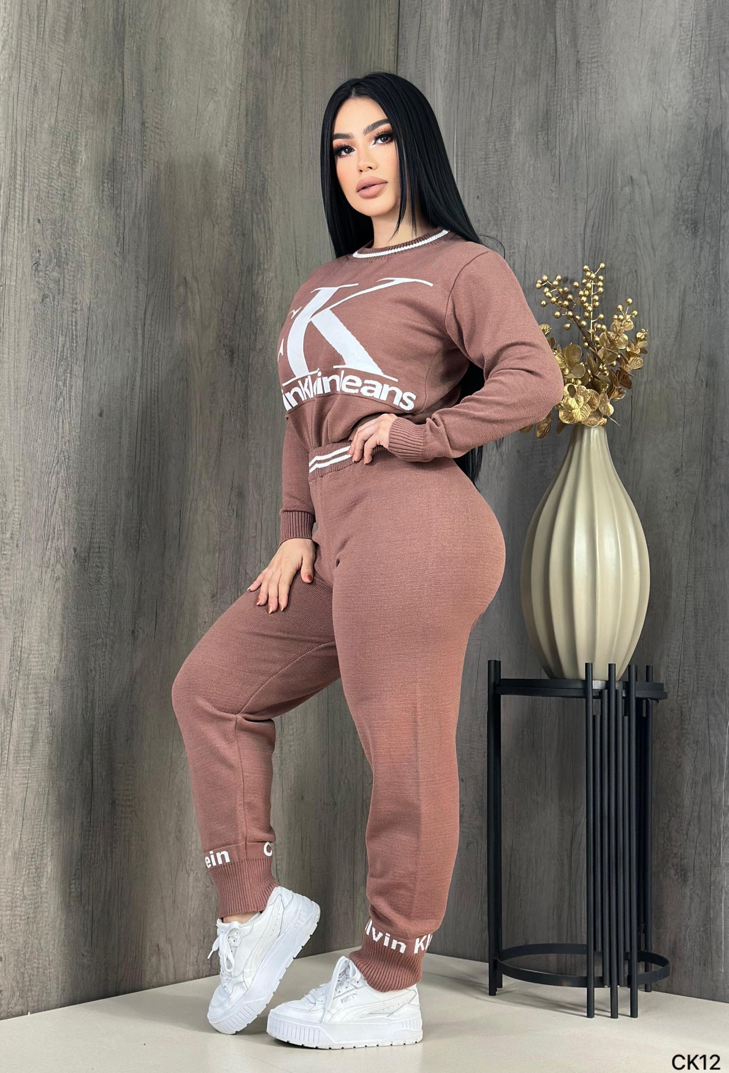 CK Pant Set - Brown