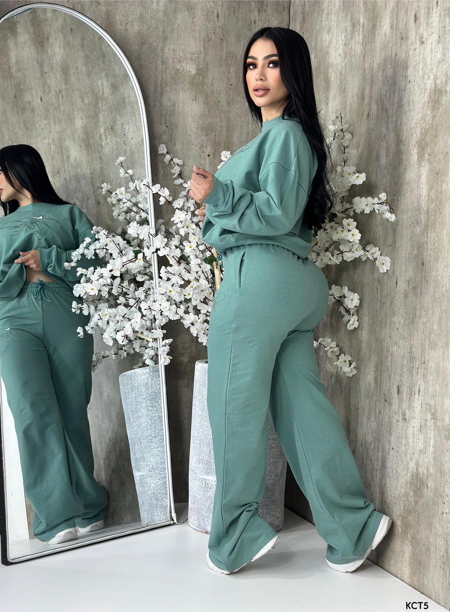 Good Vibes Pant Set - Green
