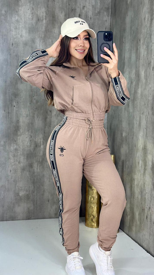 Weekend Hangout Pant Set  - Beige