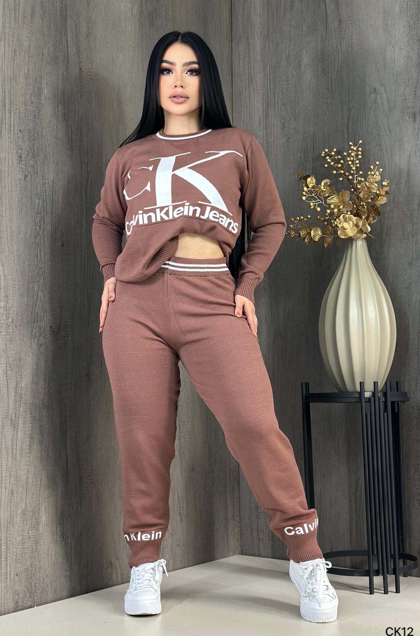 CK Pant Set - Brown