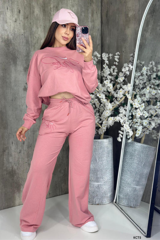 Good Vibes Pant Set - Pink
