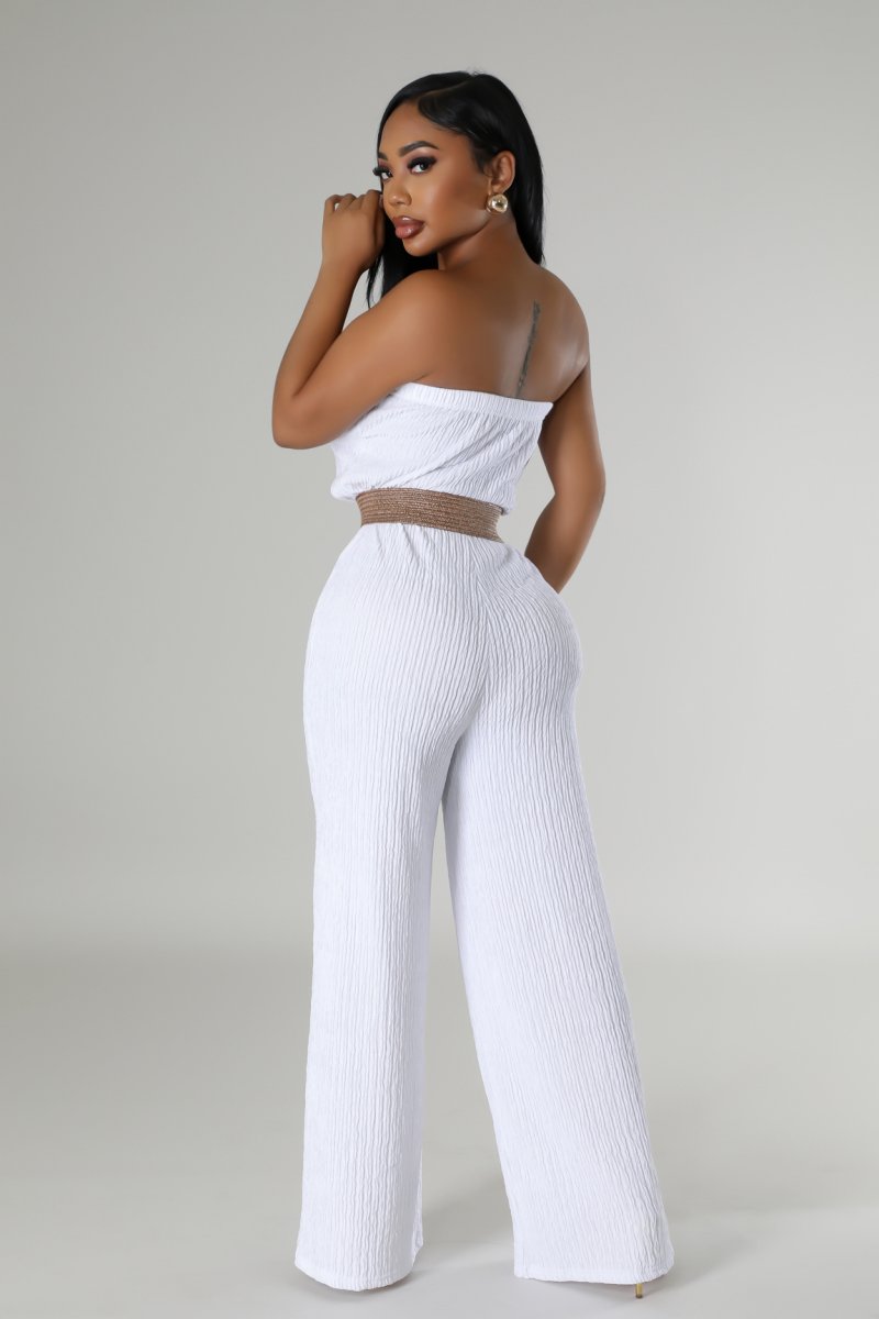 Day Time Jumpsuit  - White